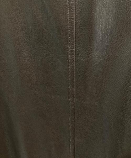 Donna Karan（ダナキャラン）Donna Karan (ダナキャラン) レザーコート ブラウン サイズ:Mの古着・服飾アイテム