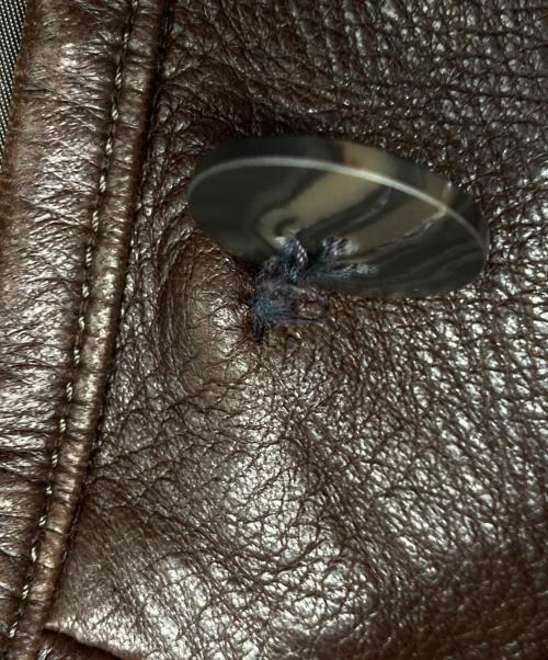 Donna Karan（ダナキャラン）Donna Karan (ダナキャラン) レザーコート ブラウン サイズ:Mの古着・服飾アイテム