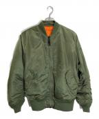 ALPHAアルファ）の古着「MA-1 CORE TALL フライトジャケット」｜オリーブ
