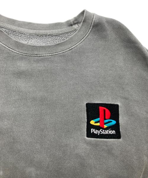 Travis Scott（トラヴィススコット）Travis Scott (トラヴィス・スコット) Cactus Jack PS Classic Crewneck グレー サイズ:Ⅿの古着・服飾アイテム