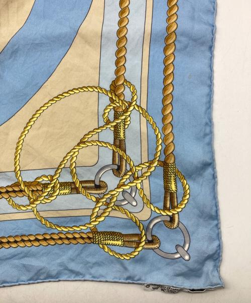 HERMES（エルメス）HERMES (エルメス) カレ90 ブルーの古着・服飾アイテム
