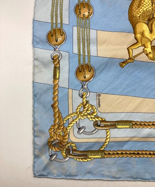 HERMES（エルメス）HERMES (エルメス) カレ90 ブルーの古着・服飾アイテム