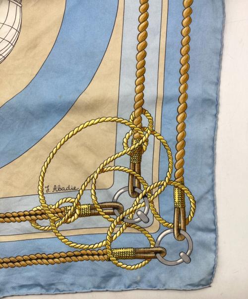 HERMES（エルメス）HERMES (エルメス) カレ90 ブルーの古着・服飾アイテム