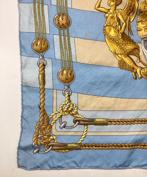 HERMES（エルメス）HERMES (エルメス) カレ90 ブルーの古着・服飾アイテム