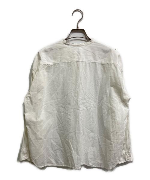 maison de soil（メゾンドソイル）maison de soil (メゾンドソイル) キャンブリックレースネックブラウス ホワイト サイズ:SIZE 1の古着・服飾アイテム