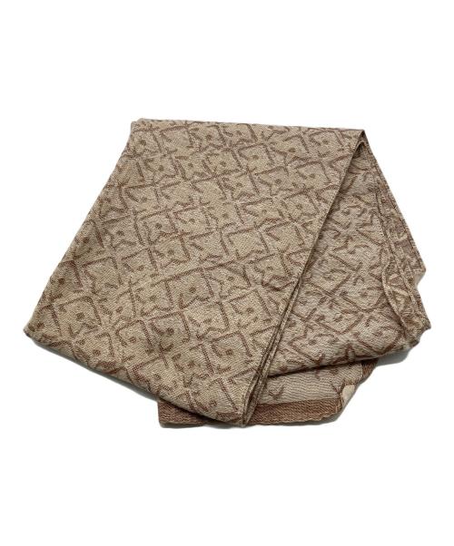 LOUIS VUITTON（ルイ ヴィトン）LOUIS VUITTON (ルイ ヴィトン) シルク混ストール ベージュの古着・服飾アイテム