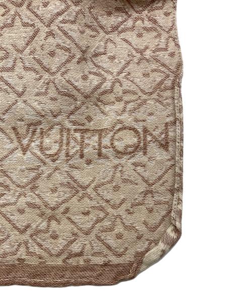 LOUIS VUITTON（ルイ ヴィトン）LOUIS VUITTON (ルイ ヴィトン) シルク混ストール ベージュの古着・服飾アイテム