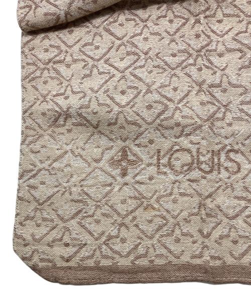 LOUIS VUITTON（ルイ ヴィトン）LOUIS VUITTON (ルイ ヴィトン) シルク混ストール ベージュの古着・服飾アイテム