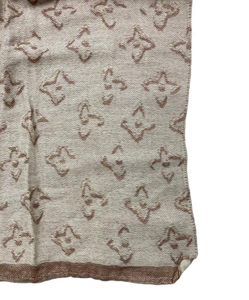 LOUIS VUITTON（ルイ ヴィトン）LOUIS VUITTON (ルイ ヴィトン) シルク混ストール ベージュの古着・服飾アイテム