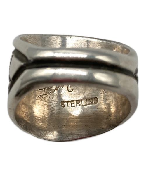 インディアンジュエリー（インディアンジュエリー）インディアンジュエリー (インディアンジュエリー) ナバホ族スタンプワークリング サイズ:-の古着・服飾アイテム