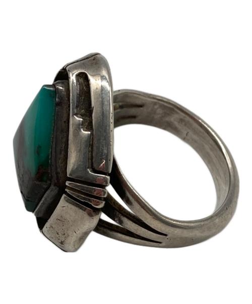 インディアンジュエリー（インディアンジュエリー）インディアンジュエリー (インディアンジュエリー) ターコイズリング グリーン サイズ:-の古着・服飾アイテム