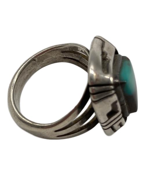 インディアンジュエリー（インディアンジュエリー）インディアンジュエリー (インディアンジュエリー) ターコイズリング グリーン サイズ:-の古着・服飾アイテム