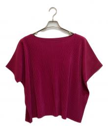PLEATS PLEASE（プリーツプリーズ）の古着「プリーツブラウス」｜ピンク