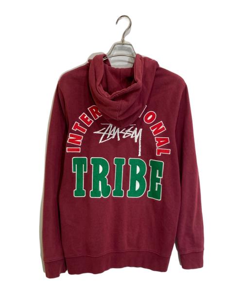 stussy（ステューシー）stussy (ステューシー) ジップパーカー ボルドー サイズ:Ｍの古着・服飾アイテム