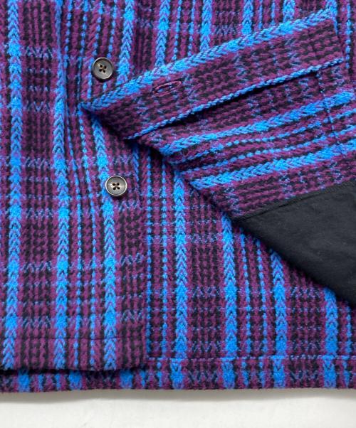 SUPREME（シュプリーム）SUPREME (シュプリーム) heavy flannel shirt パープル×ブルー サイズ:Ⅿの古着・服飾アイテム