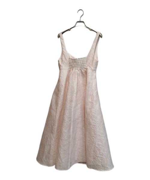 CELFORD（セルフォード）CELFORD (セルフォード) ふくれジャガードジャンパードレス ピンク サイズ:36の古着・服飾アイテム