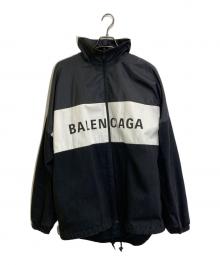 BALENCIAGA（バレンシアガ）の古着「Nylon Logo Drnim Jacket」｜ホワイト×ブラック