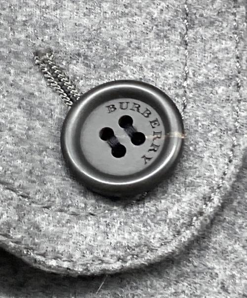 BURBERRY LONDON（バーバリーロンドン）BURBERRY LONDON (バーバリーロンドン) 裏地ノヴァチェックウールジャケット グレー サイズ:SIZE 40の古着・服飾アイテム