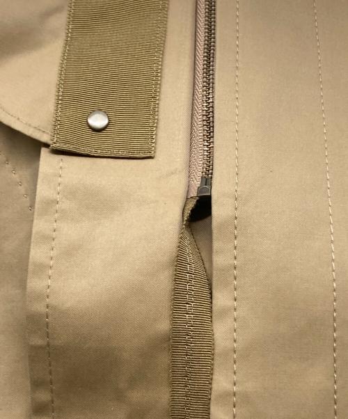 LANVIN COLLECTION（ランバンコレクション）LANVIN COLLECTION (ランバンコレクション) ノーカラーフリルジャケット ベージュ サイズ:38の古着・服飾アイテム