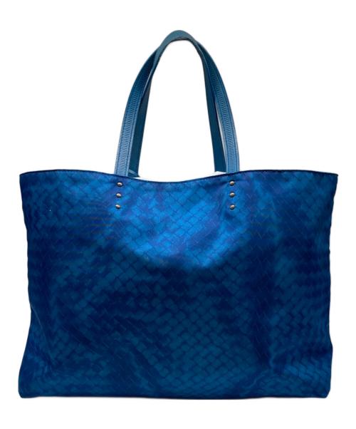 BOTTEGA VENETA（ボッテガベネタ）BOTTEGA VENETA (ボッテガベネタ) イントレッチオ リュージョン トートバッグ ブルー サイズ:-の古着・服飾アイテム