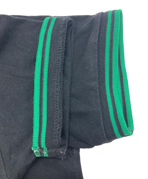 FRED PERRY（フレッドペリー）FRED PERRY (フレッドペリー) ポロシャツ グリーン×ブラック サイズ:38の古着・服飾アイテム