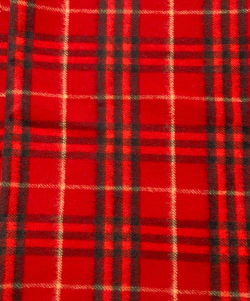 BURBERRY LONDON（バーバリーロンドン）BURBERRY LONDON (バーバリーロンドン) カシミヤチェックマフラー レッド サイズ:-の古着・服飾アイテム