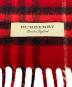 中古・古着 BURBERRY LONDON (バーバリーロンドン) カシミヤチェックマフラー レッド サイズ:-：12000円