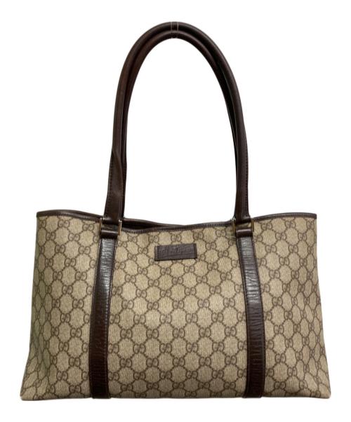 GUCCI（グッチ）GUCCI (グッチ) GGスプリームトートバッグ ベージュ サイズ:-の古着・服飾アイテム