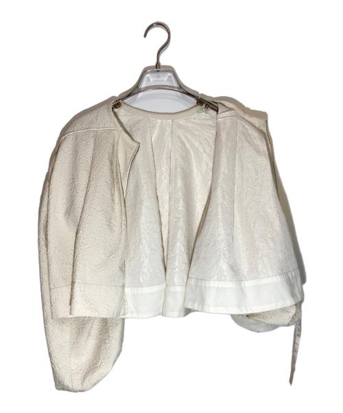 ELENDEEK（エレンディーク）ELENDEEK (エレンディーク) VOLUM SHORT BZ SET ベージュ×ホワイト サイズ:SIZE 01の古着・服飾アイテム