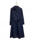 BLUE LABEL CRESTBRIDGEブルーレーベルクレストブリッジ）の古着「トラディショナルギャバジントレンチコート」｜ネイビー