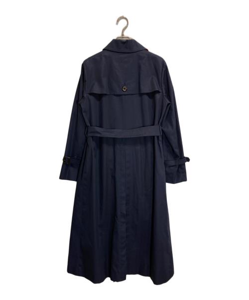 BLUE LABEL CRESTBRIDGE（ブルーレーベルクレストブリッジ）BLUE LABEL CRESTBRIDGE (ブルーレーベルクレストブリッジ) トラディショナルギャバジントレンチコート ネイビー サイズ:38の古着・服飾アイテム