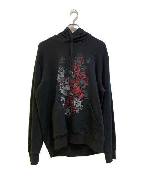 s'yte（サイト）s'yte (サイト) プリントパーカー ブラック サイズ:3の古着・服飾アイテム