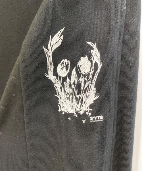 s'yte（サイト）s'yte (サイト) プリントパーカー ブラック サイズ:3の古着・服飾アイテム