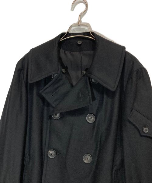 Y’s BANG ON!（ワイズ バングオン）Y’s BANG ON! (ワイズ バングオン) 襟ボアウールPコート ブラック サイズ:2の古着・服飾アイテム