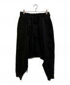 s'yteサイト）の古着「COTTON TWILL HEM RIB BALLOON SARUEL PANTS」｜ブラック