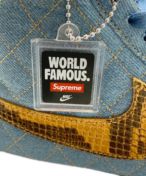 NIKE（ナイキ）NIKE (ナイキ) SUPREME (シュプリーム) SB ZOOM BLAZER MID QS 2 インディゴ サイズ:26.5の古着・服飾アイテム