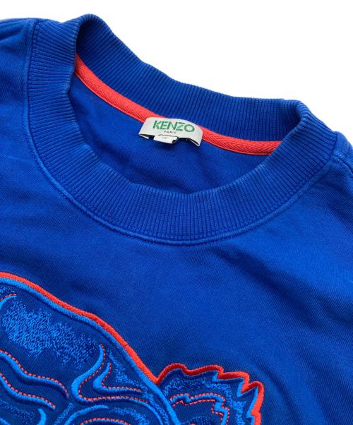 KENZO（ケンゾー）KENZO (ケンゾー) タイガーエンブロイダリースウェット ブルー サイズ:Sの古着・服飾アイテム