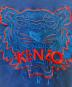 中古・古着 KENZO (ケンゾー) タイガーエンブロイダリースウェット ブルー サイズ:S：7000円