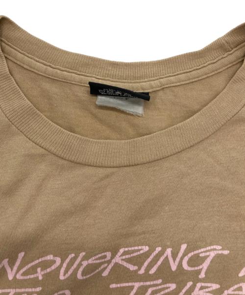 stussy（ステューシー）stussy (ステューシー) プリントTシャツ ブラウン サイズ:XLの古着・服飾アイテム