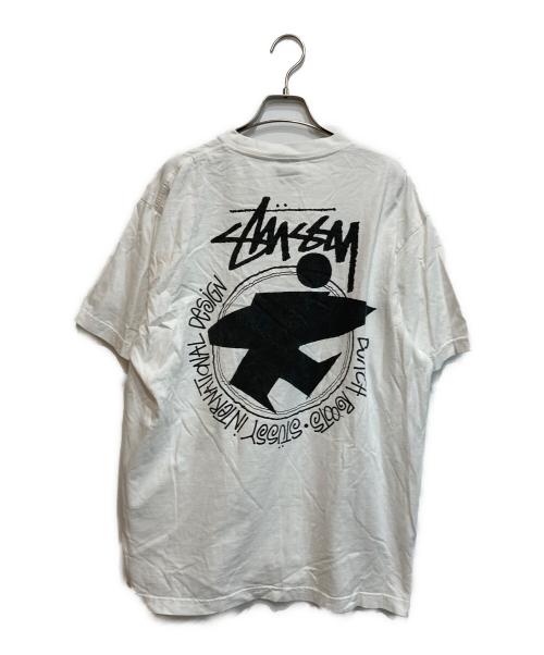 stussy（ステューシー）stussy (ステューシー) プリントTシャツ ホワイト サイズ:Lの古着・服飾アイテム