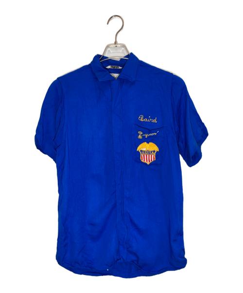 KING LOUIE（キングルイ）KING LOUIE (キングルイ) ヴィンテージボウリングシャツ ブルー サイズ:Ⅿの古着・服飾アイテム