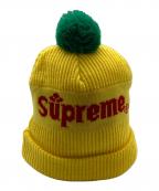 SUPREMEシュプリーム）の古着「ロゴニット帽」｜イエロー