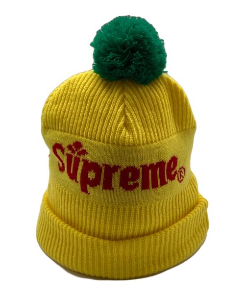SUPREME（シュプリーム）SUPREME (シュプリーム) ロゴニット帽 イエロー サイズ:-の古着・服飾アイテム