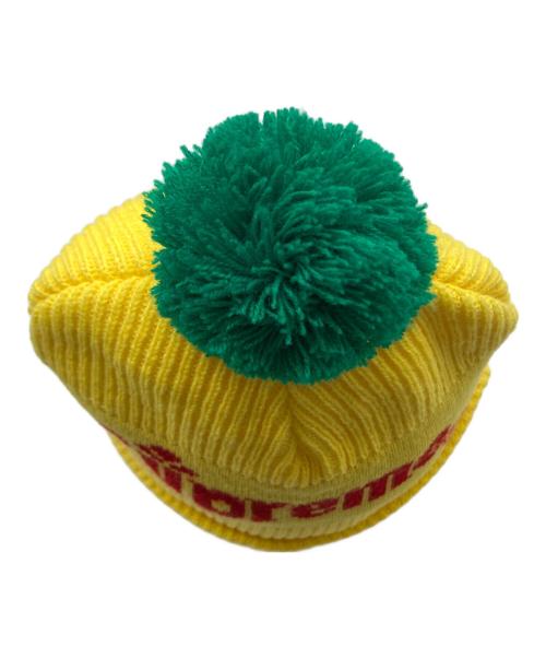 SUPREME（シュプリーム）SUPREME (シュプリーム) ロゴニット帽 イエロー サイズ:-の古着・服飾アイテム