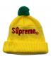 中古・古着 SUPREME (シュプリーム) ロゴニット帽 イエロー サイズ:-：4000円