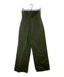 Spick and Span（スピック＆スパン）の古着「Higuchi*S2WAYハイウエストパンツ」｜グリーン