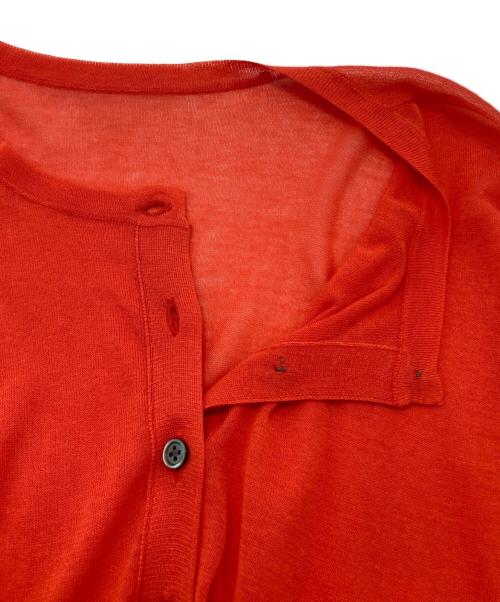 Spick and Span（スピック＆スパン）Spick and Span (スピック＆スパン) 2way ウォッシャブル シアーカーディガン レッド サイズ:-の古着・服飾アイテム