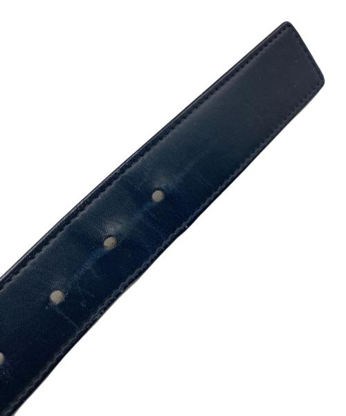 BOTTEGA VENETA（ボッテガベネタ）BOTTEGA VENETA (ボッテガベネタ) イントレチャートレザーベルト ネイビーの古着・服飾アイテム