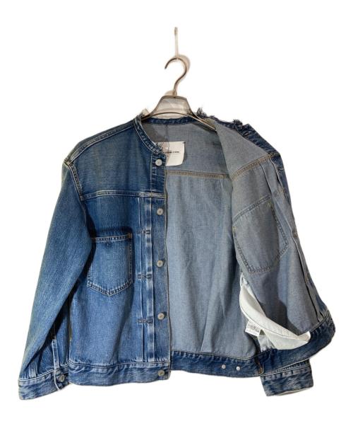 IENA（イエナ）IENA (イエナ) ノーカラーデニムジャケット インディゴ サイズ:36の古着・服飾アイテム