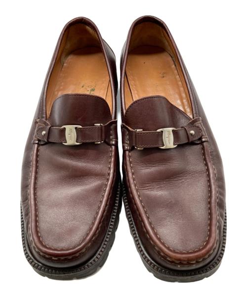 Salvatore Ferragamo（サルヴァトーレ フェラガモ）Salvatore Ferragamo (サルヴァトーレ フェラガモ) ローファー ブラウン サイズ:8の古着・服飾アイテム